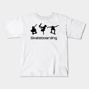 Skateboarding, Skateboarder, Skater Icon Kids T-Shirt